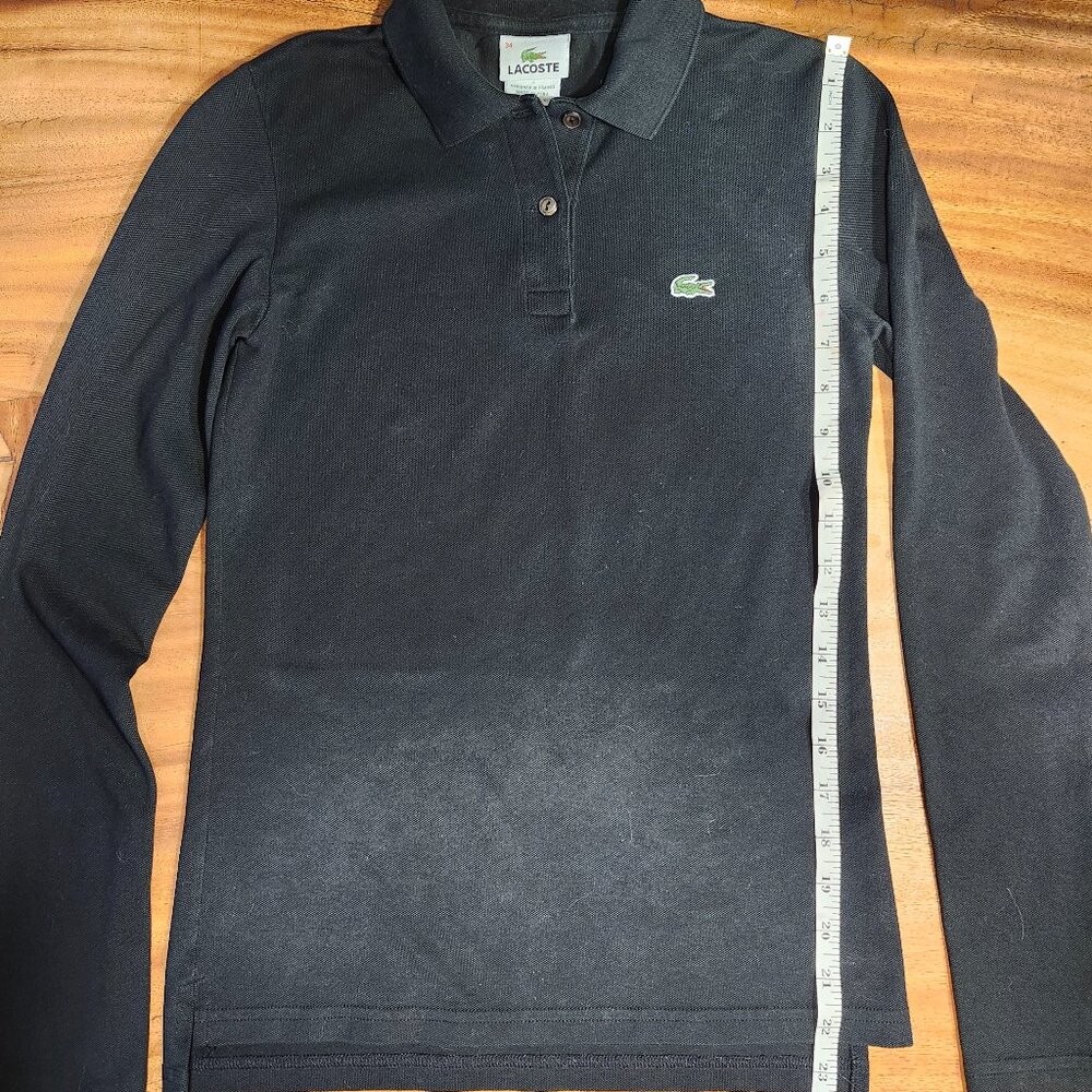 Polo Lacoste black size 2 xs